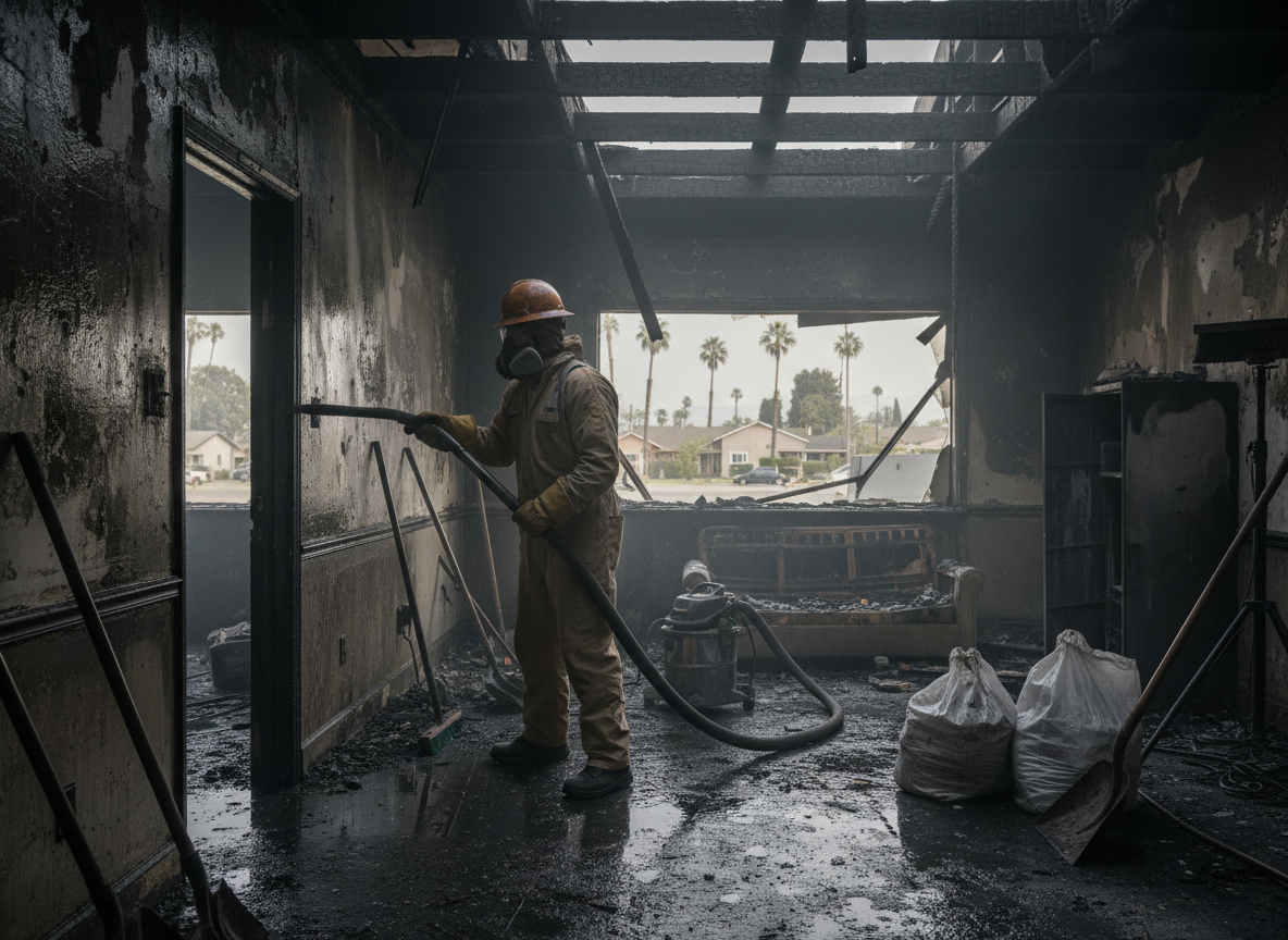 Emergency fire damage restoration in Panorama City