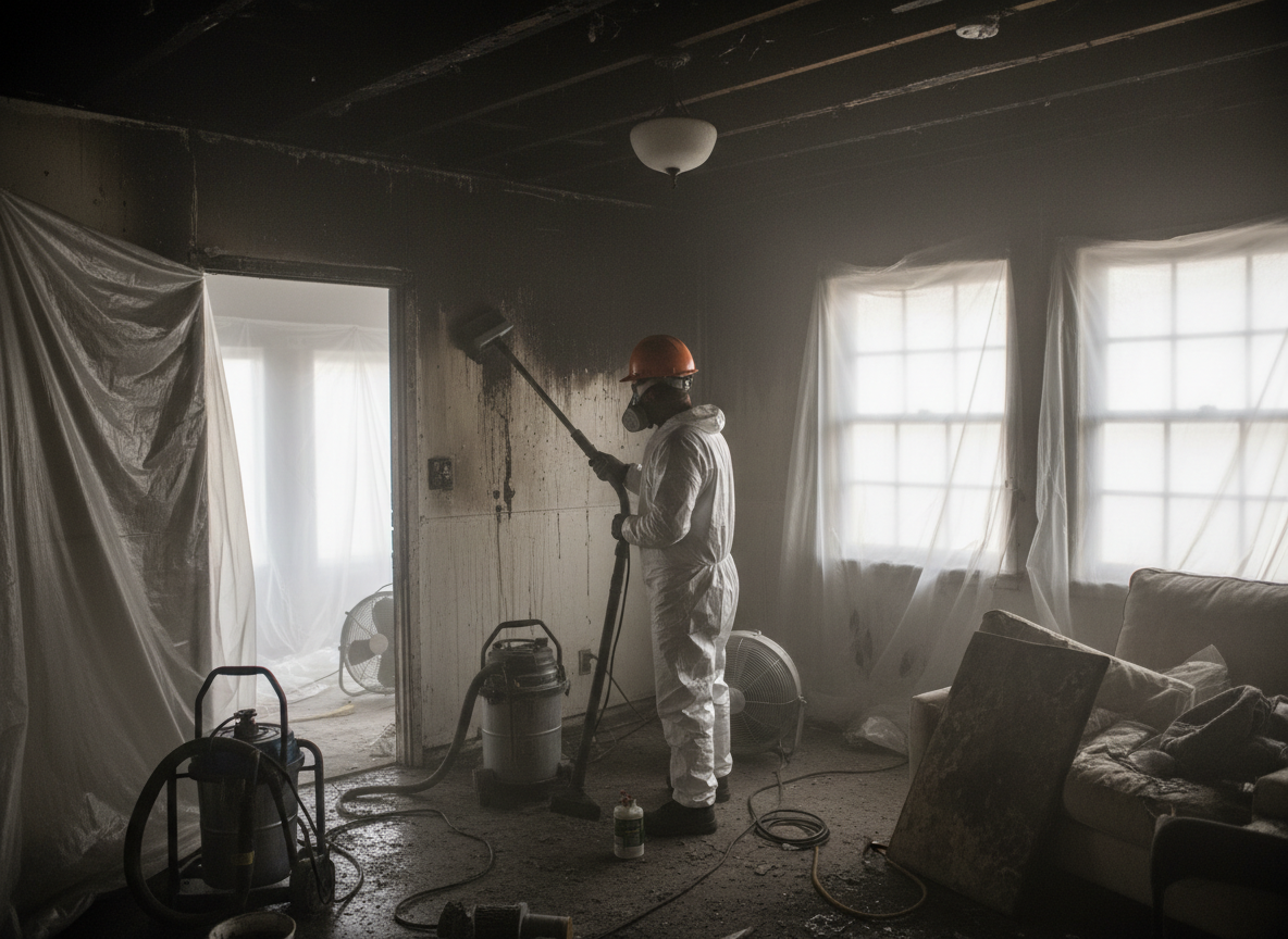 fire and smoke damage restoration in Panorama City